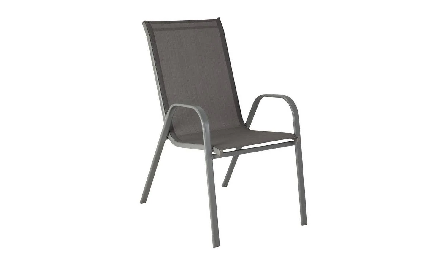 Sicily 4 Seater Metal Patio Set Grey Outdoor Garden Furniture Dining - Image 4