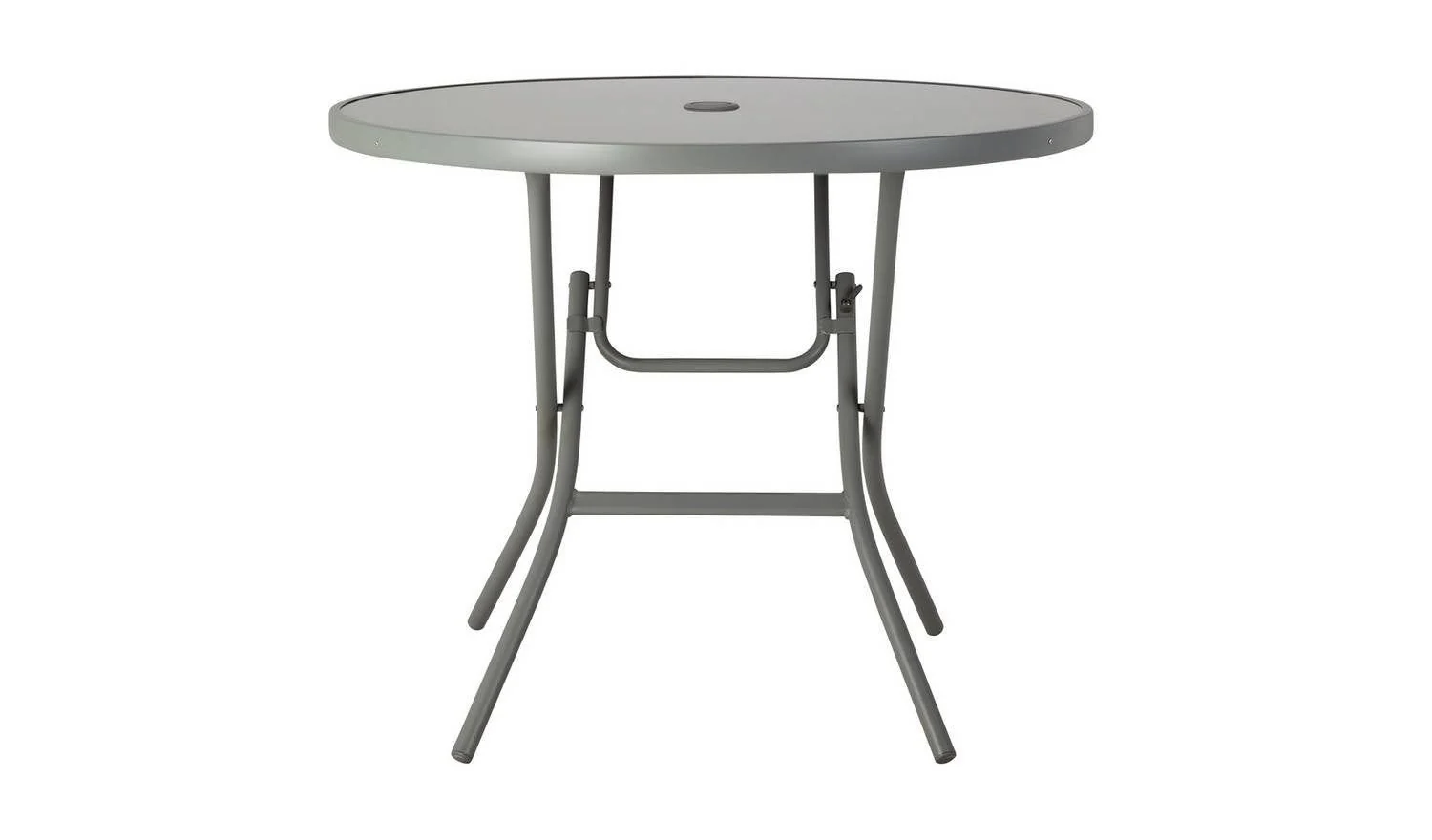 Sicily 4 Seater Metal Patio Set Grey Outdoor Garden Furniture Dining - Image 6