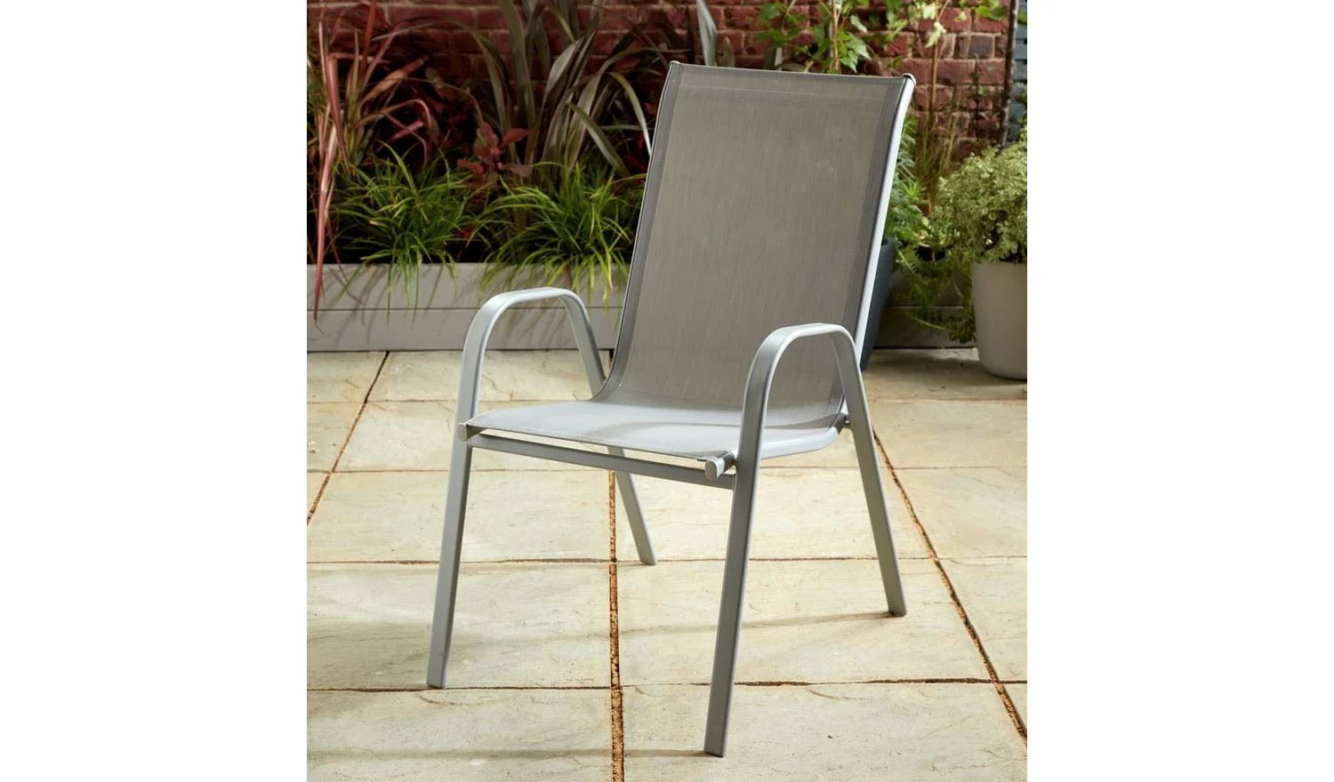 Sicily 4 Seater Metal Patio Set Grey Outdoor Garden Furniture Dining - Image 7