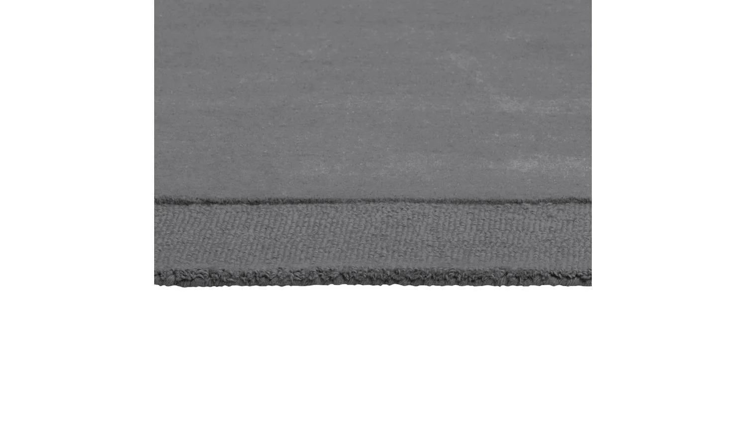 Simple Border Grey Wool Cut Pile Rug 120x170cm Living Room Classic - Image 3