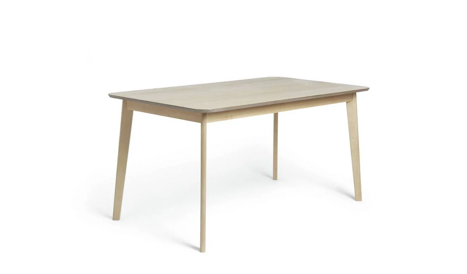 Skandi Oak Veneer 6 Seater Dining Table Modern and Elegant Dining Room Decor