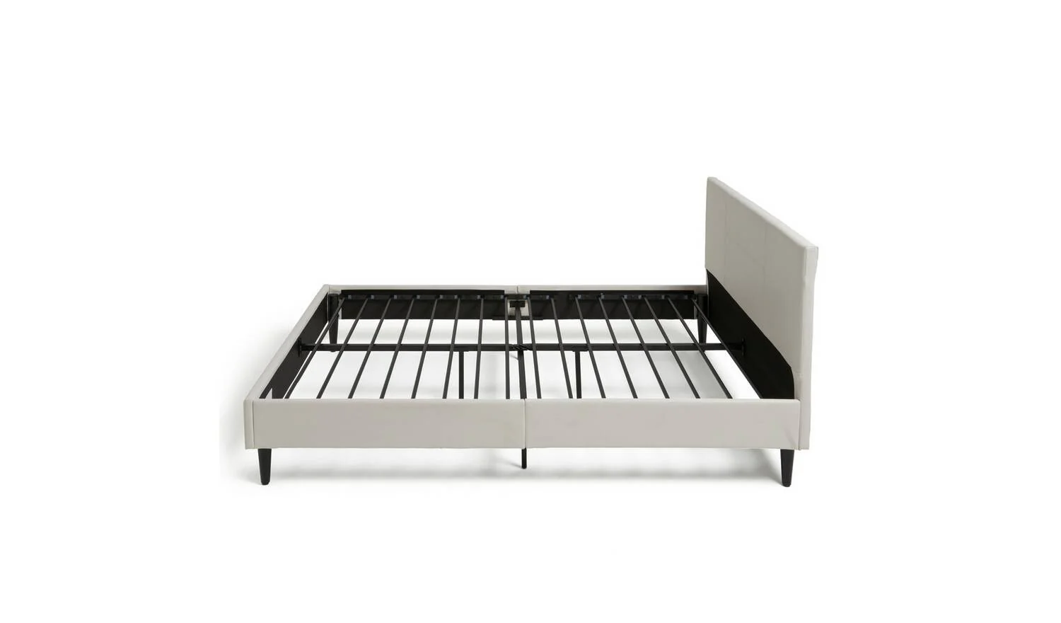 Skylar Small Double Bed Frame White Modern Bedroom Furniture - Image 3