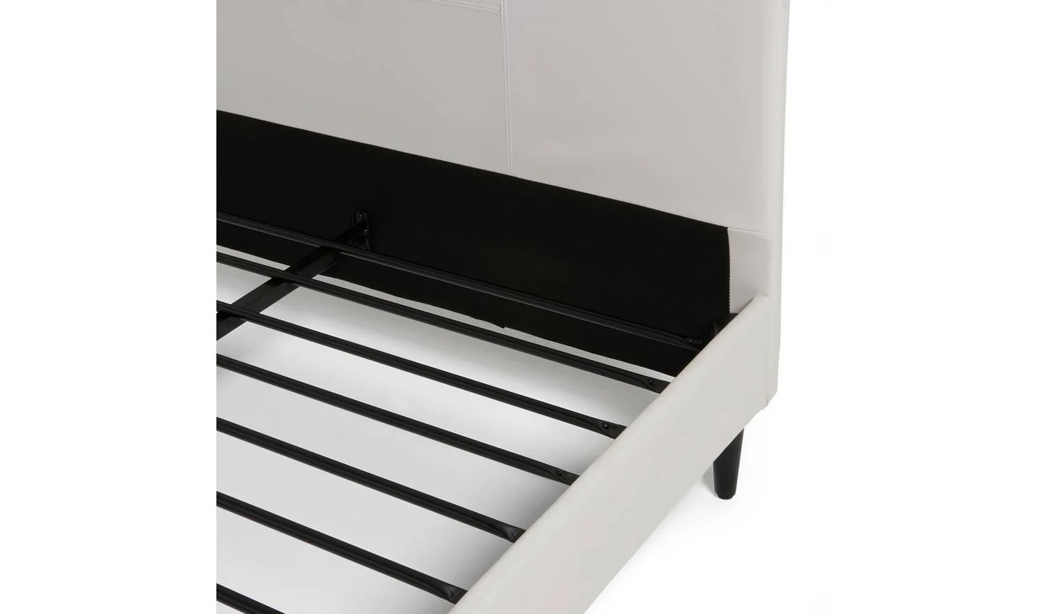 Skylar Small Double Bed Frame White Modern Bedroom Furniture - Image 7