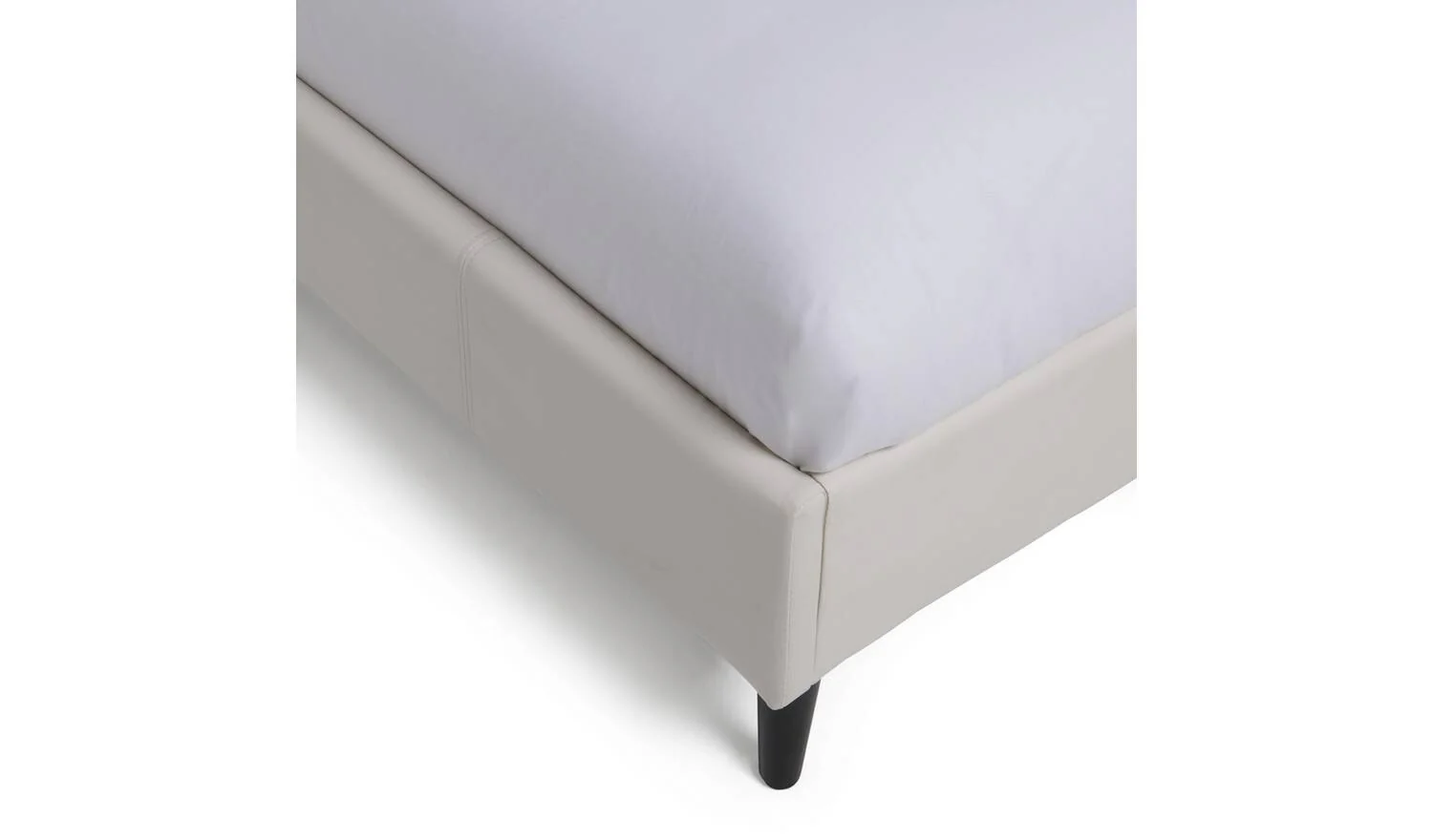 Skylar Small Double Bed Frame White Modern Bedroom Furniture - Image 8