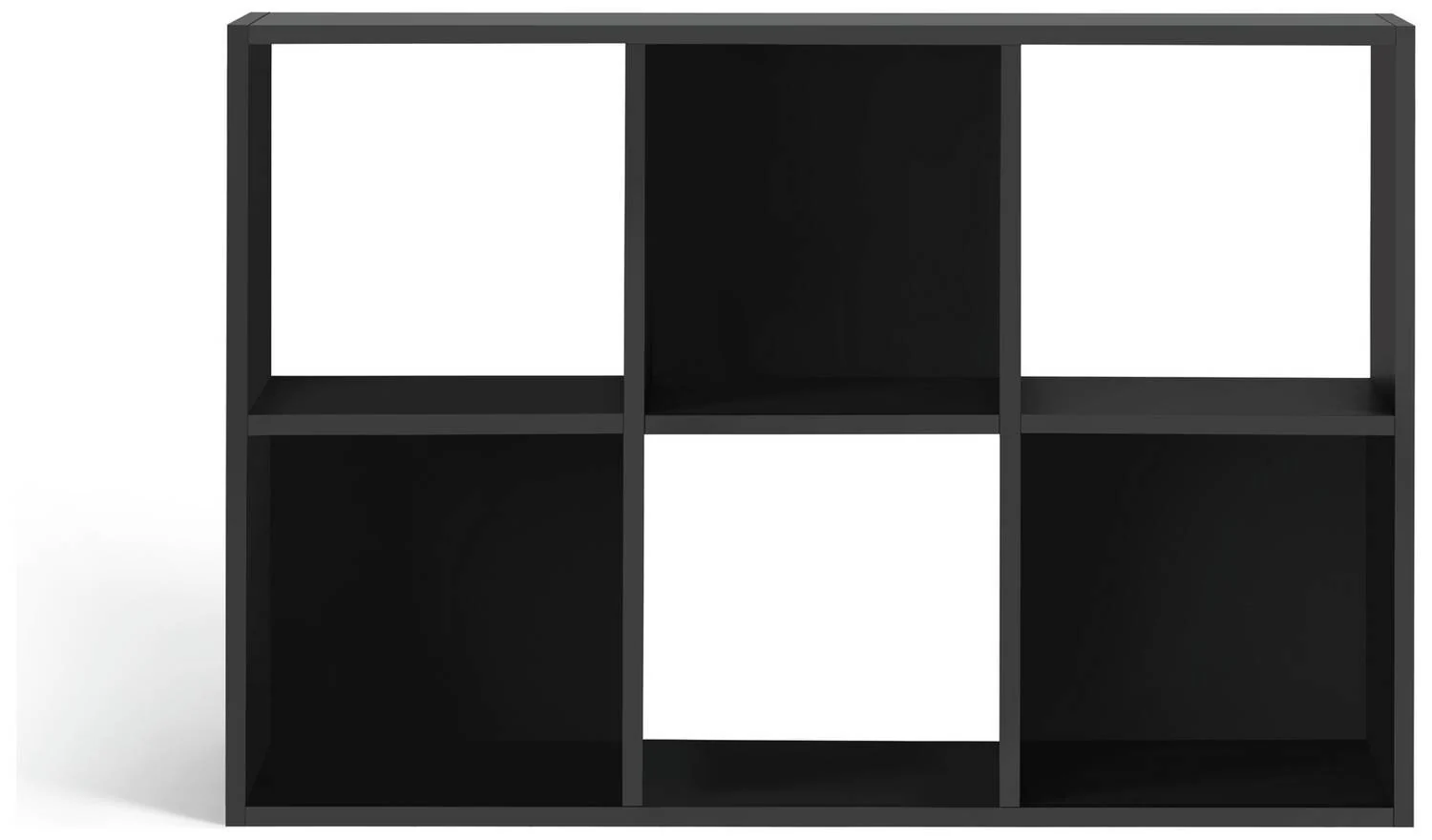 Squares 6 Cube Storage Unit Black Easy Assembly Durable Design - Image 4