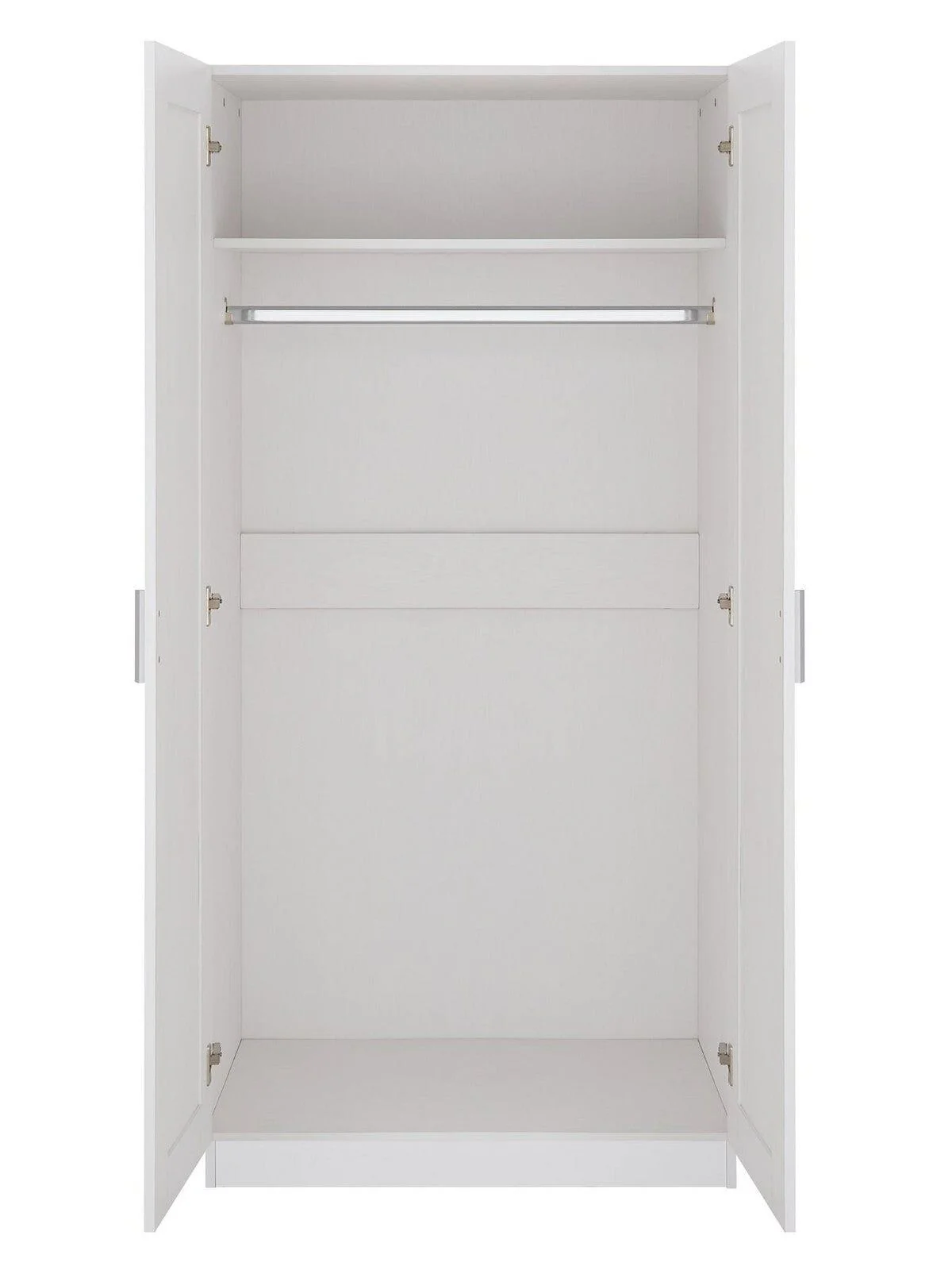 Taryn Kids 2 Door Wardrobe - White Stylish and Spacious Kids Bedroom Storage - Image 3