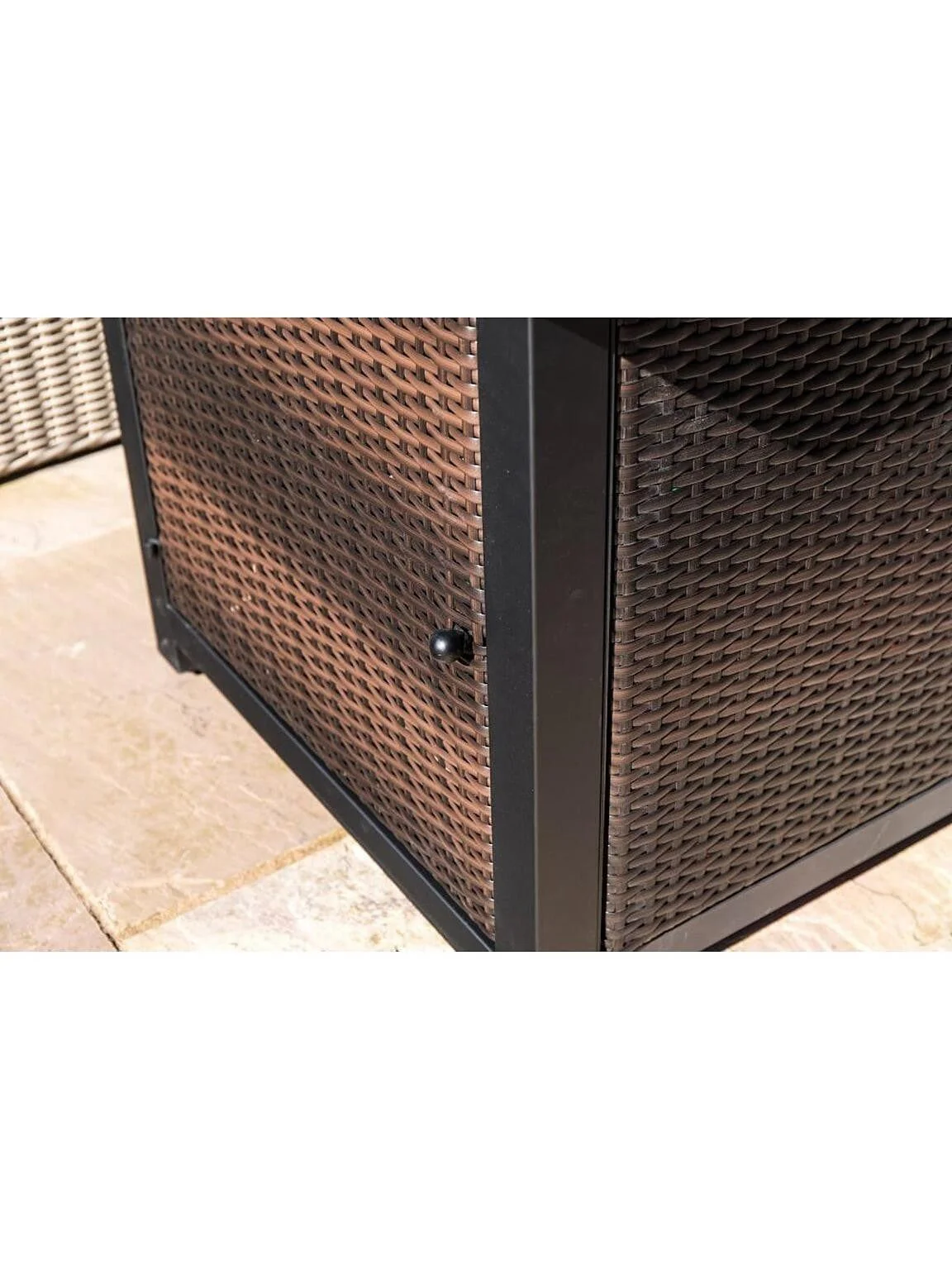 Teamson Home Outdoor Gas Fire Pit Rattan Easy Ignition - Image 4