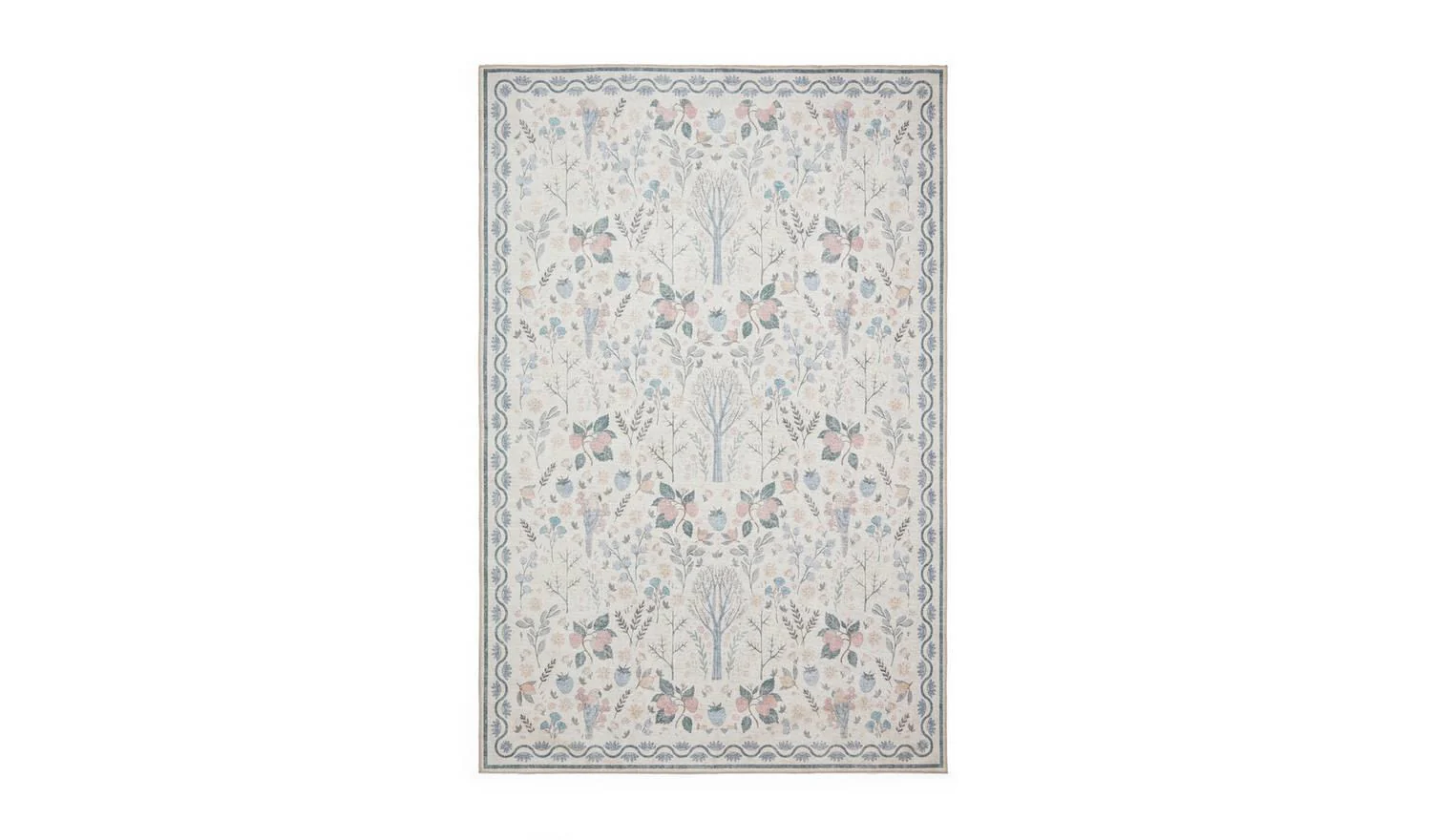 Think Rugs Versailles Blue Flatweave Rug 122x170cm Traditional Home Decor - Image 2