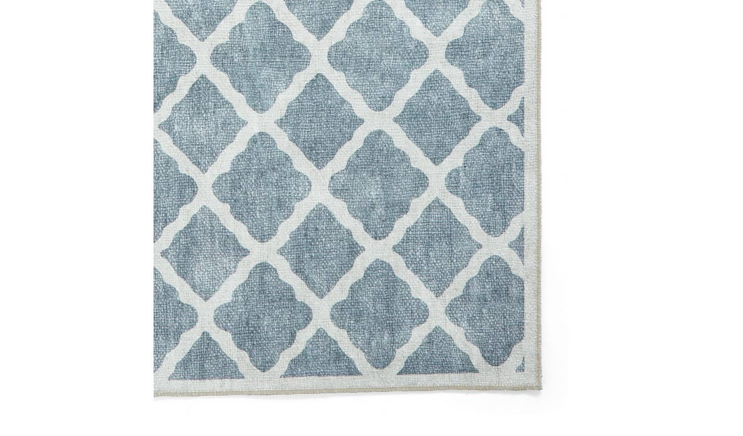 Think Rugs Washable Coral Grey Flatweave Rug 122x170cm Modern Home Decor - Image 4