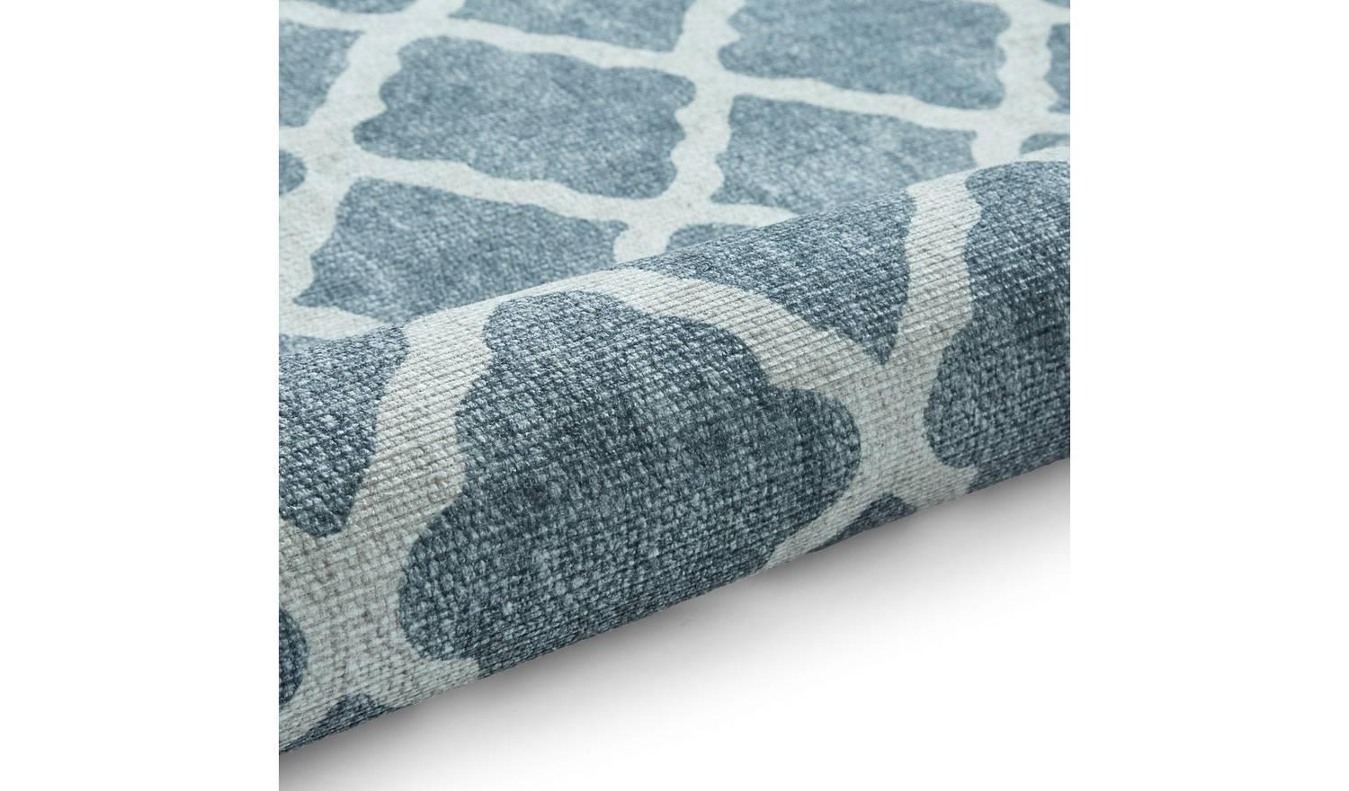 Think Rugs Washable Coral Grey Flatweave Rug 122x170cm Modern Home Decor - Image 7