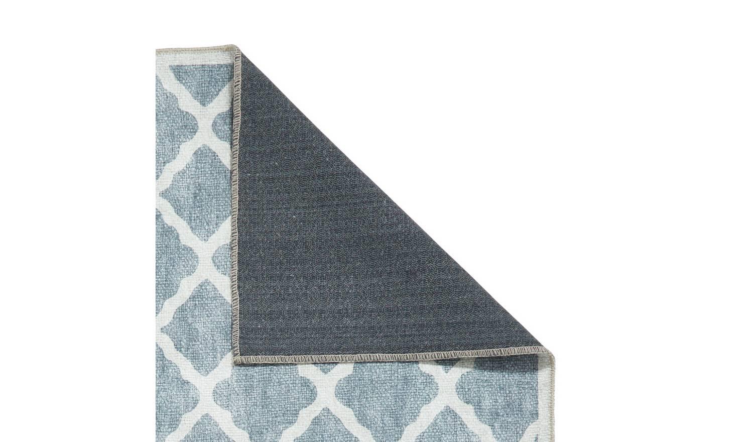 Think Rugs Washable Coral Grey Flatweave Rug 122x170cm Modern Home Decor - Image 8