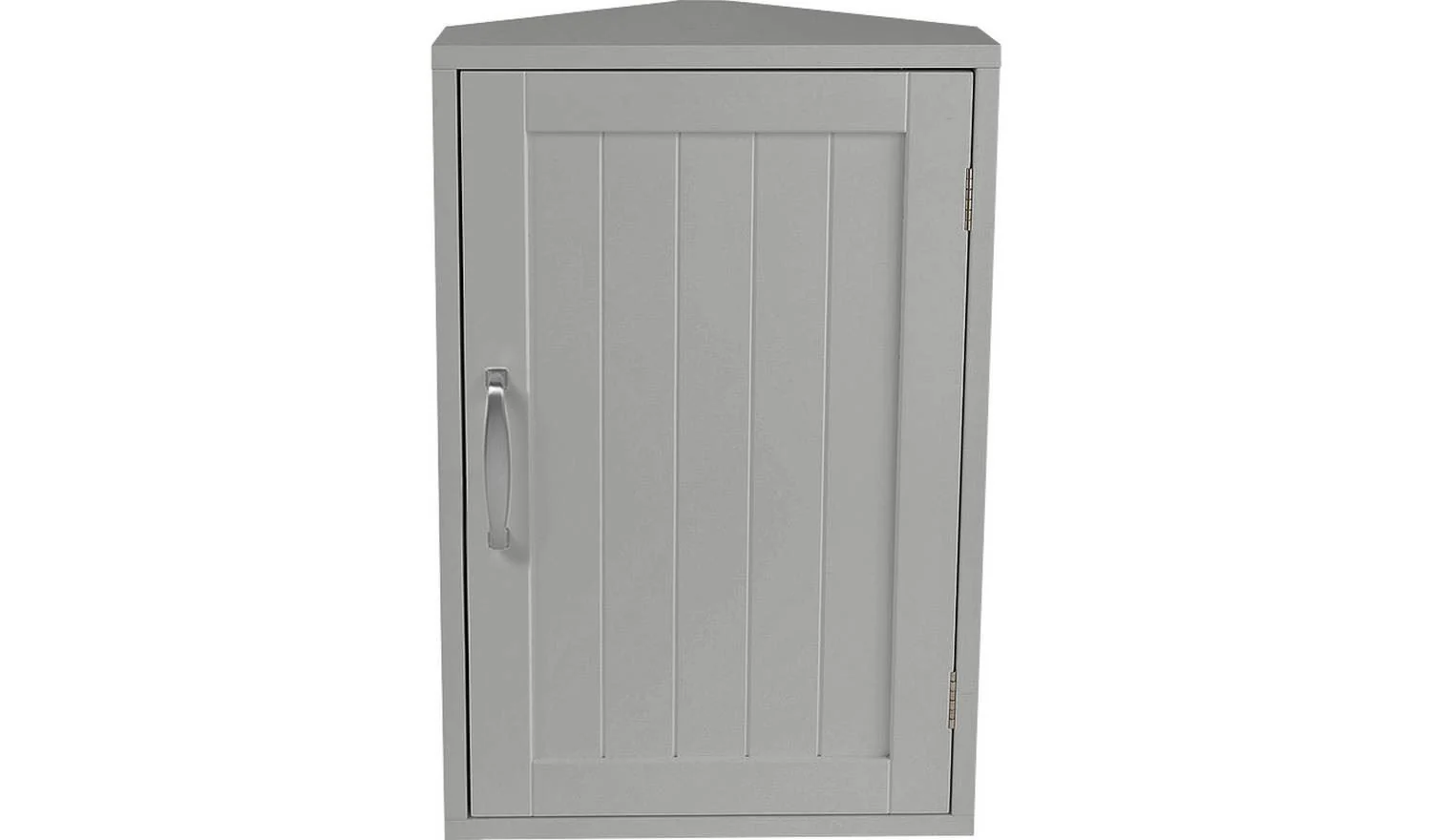 Tongue & Groove Corner Wall Cabinet - Grey - Image 5