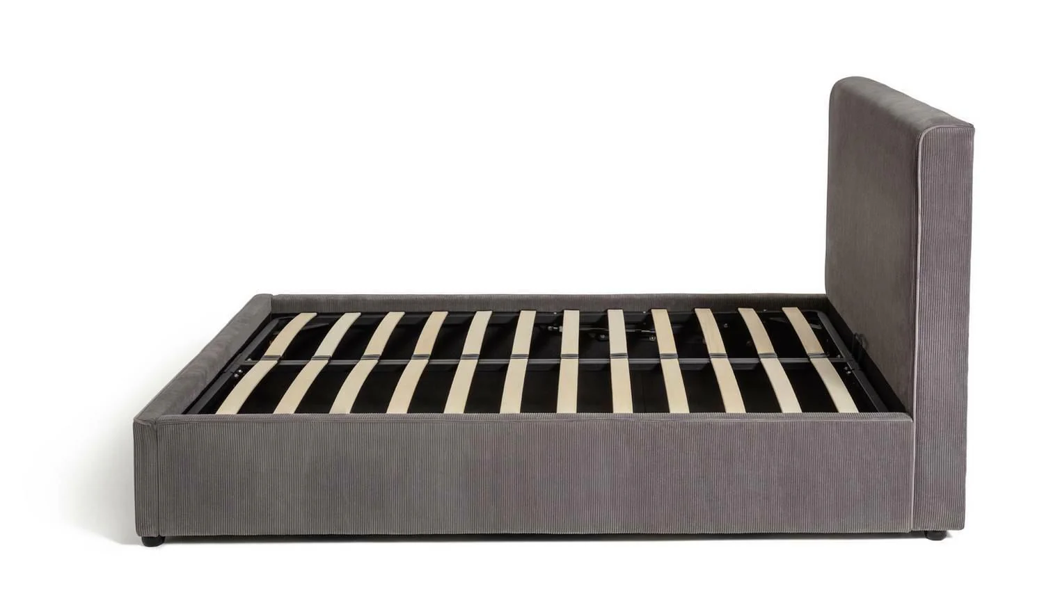 Tristan Kingsize Ottoman Bed Frame Grey with Lift-Up Storage for Modern Bedrooms - Image 4