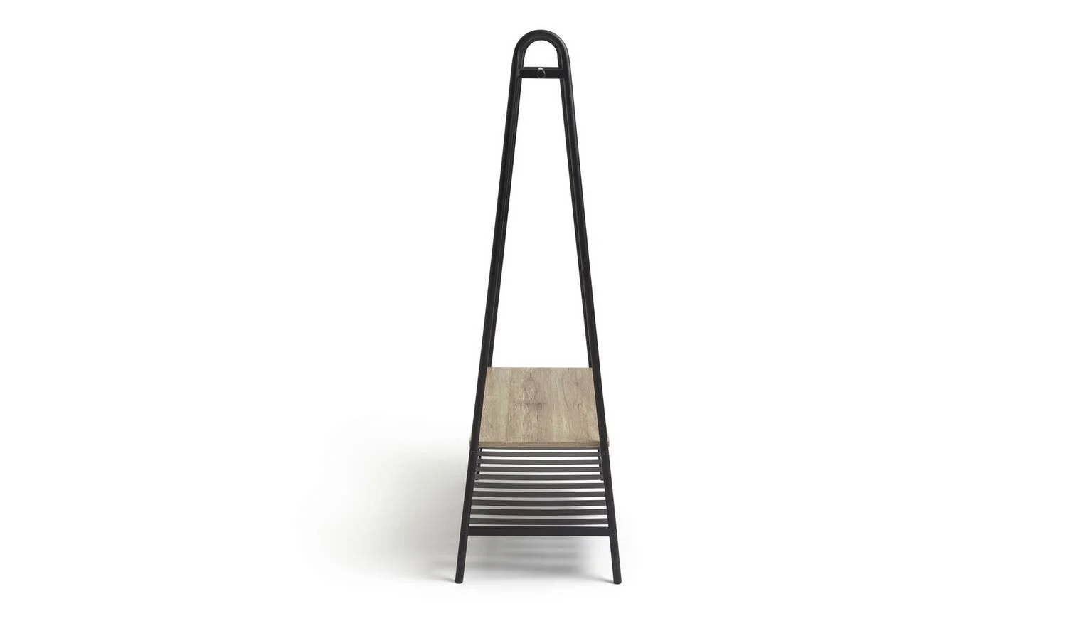 Turner Clothes Rail with Shoe Rack - Black - Image 5