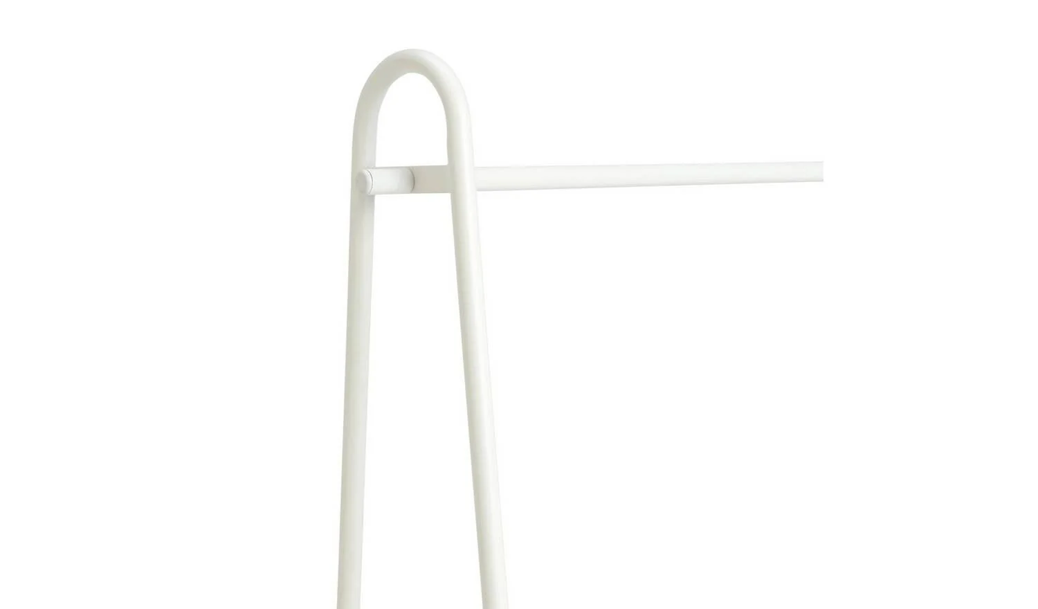 Turner Double Clothes Rail White Garment Rail Wardrobe Storage Organiser - Image 7