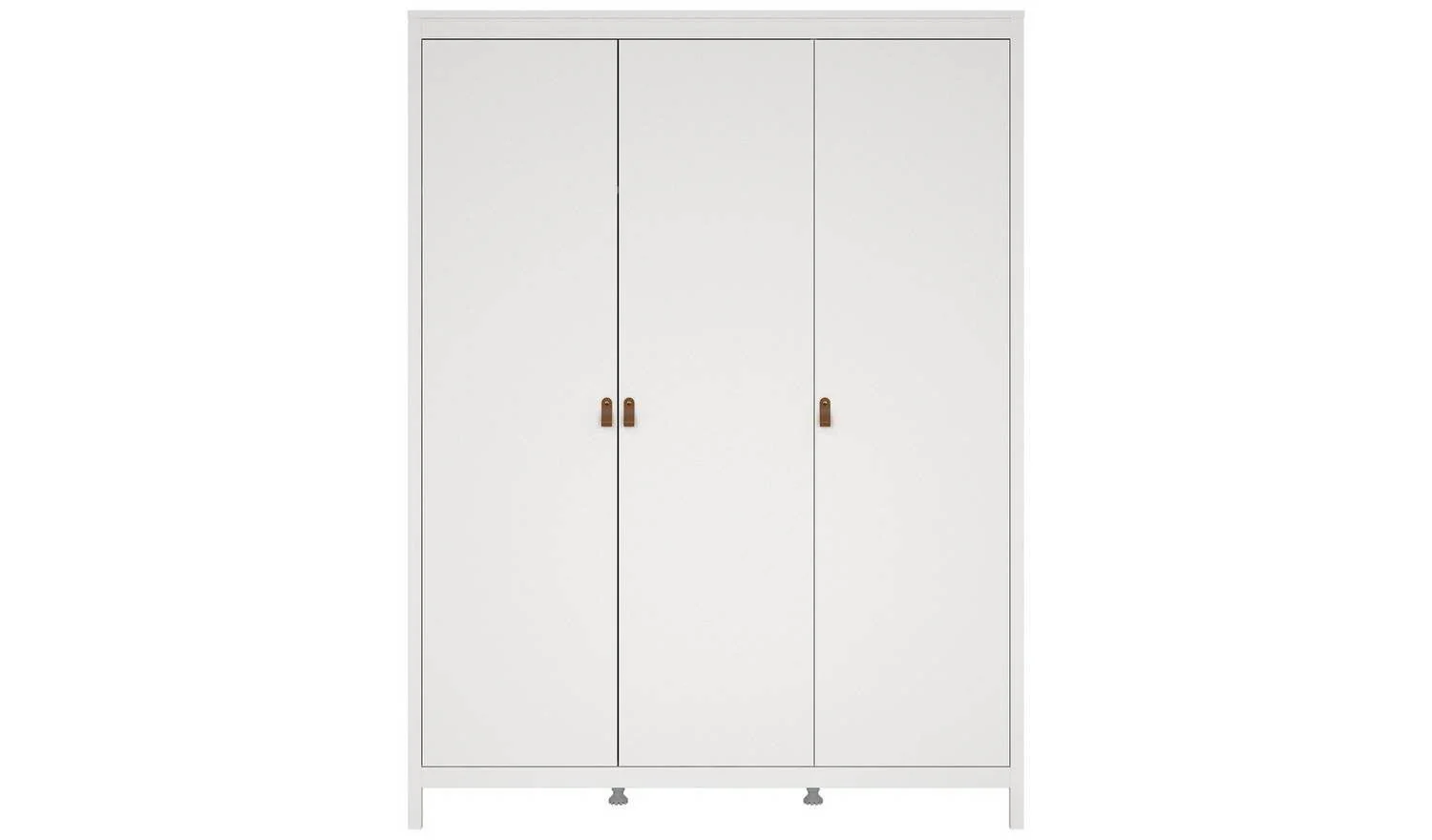 Tvilum Madrid 3 Door Wardrobe White Storage Organiser Bedroom Furniture - Image 5