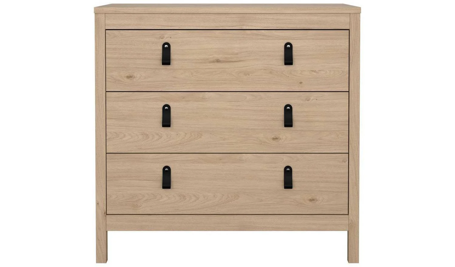 Tvilum Madrid 3 Drawer Chest Oak Storage Organiser Bedroom Furniture - Image 4