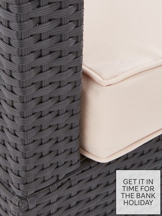 Vancouver 3-Piece Corner Rattan Set Modern and Comfortable Outdoor Furniture - Image 5