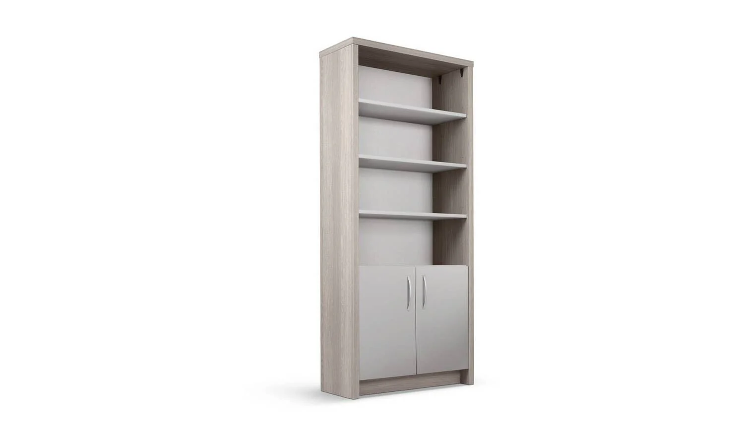 Venice 3 Shelf Display Cabinet Grey For Collectibles Home Decor UK