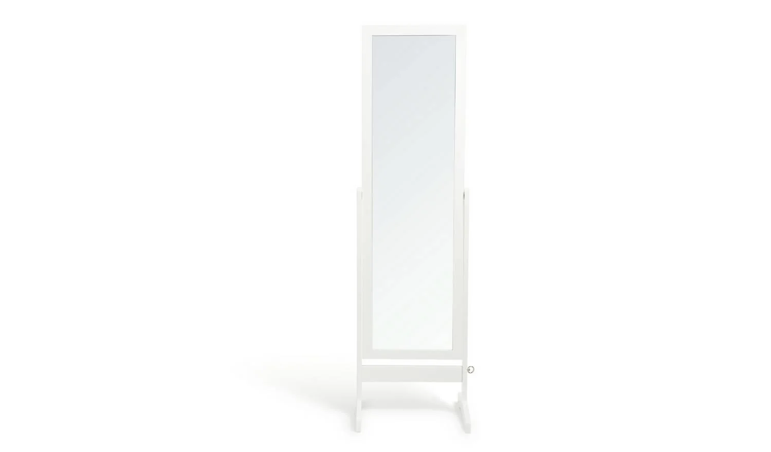 White Free Standing Cheval Mirror 146x41cm Full Length Floor Mirror - Image 3