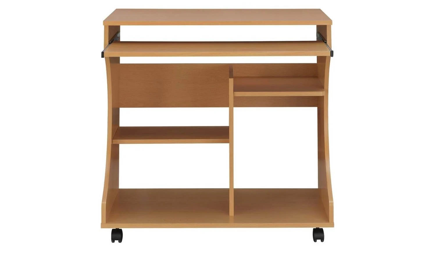 Workstation Office Desk Beech Effect For Computer Laptop Study - Image 4