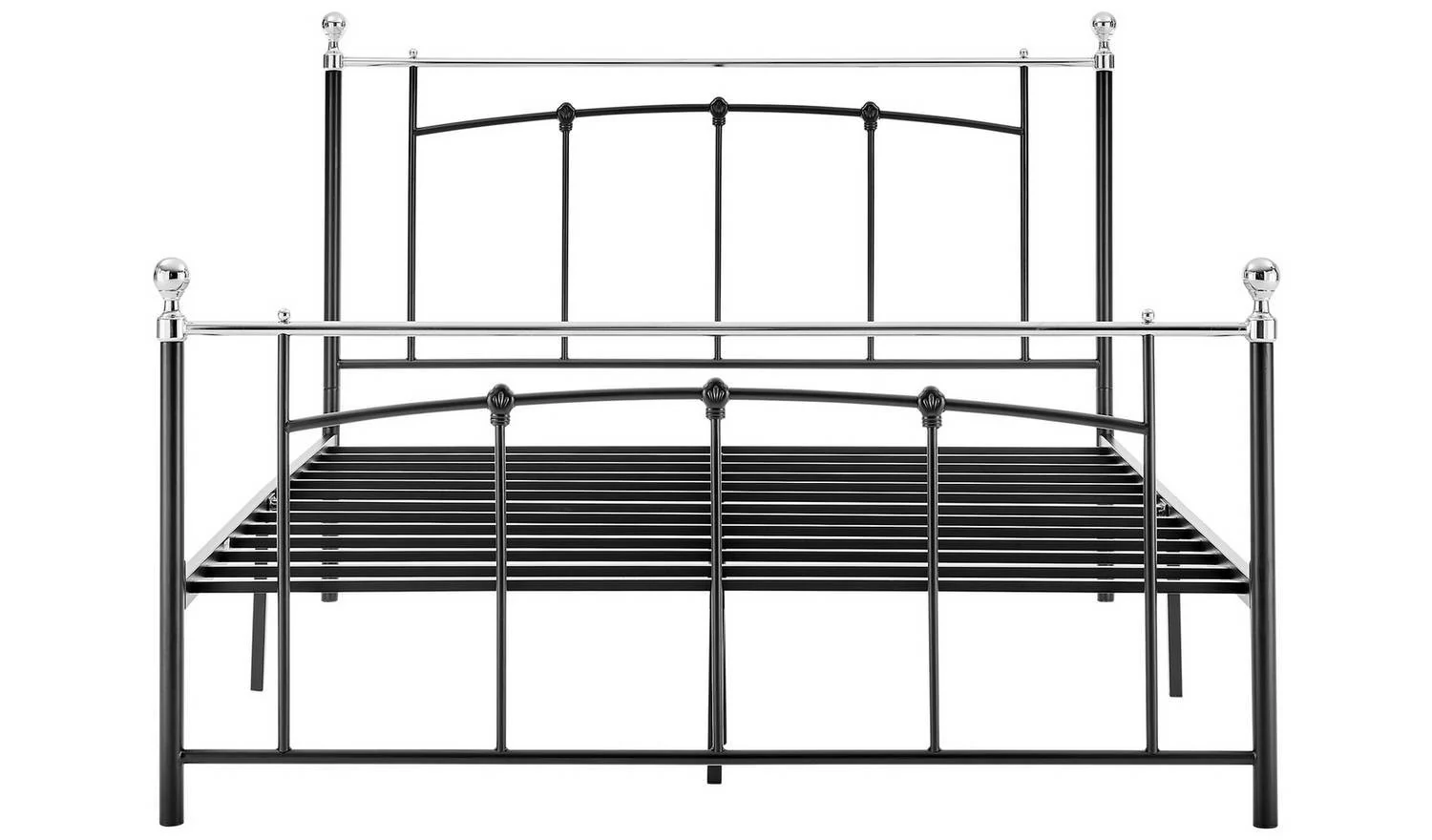 Yani Small Double Metal Bed Frame Black Industrial Style Bedroom - Image 3