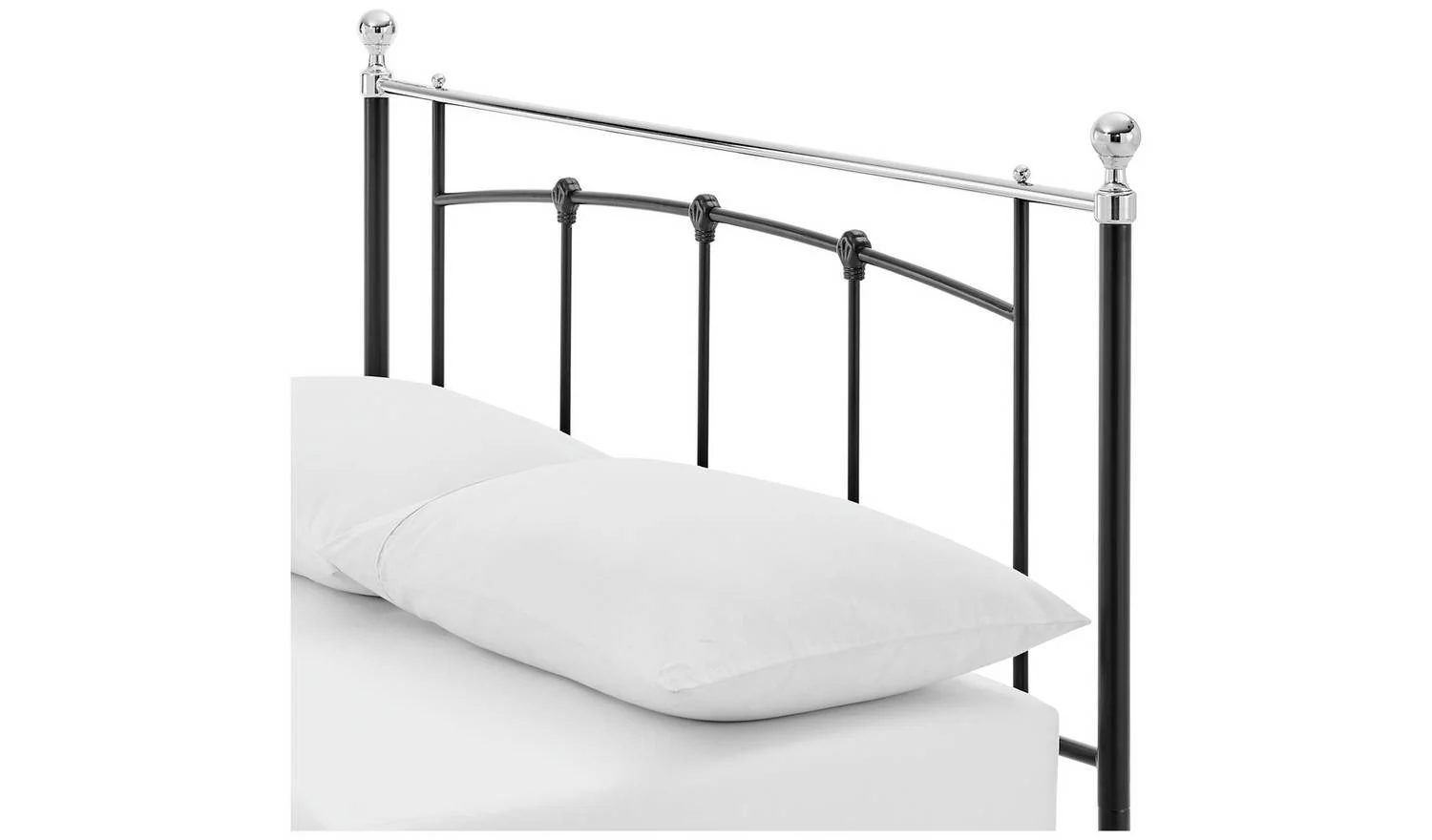 Yani Small Double Metal Bed Frame Black Industrial Style Bedroom - Image 4