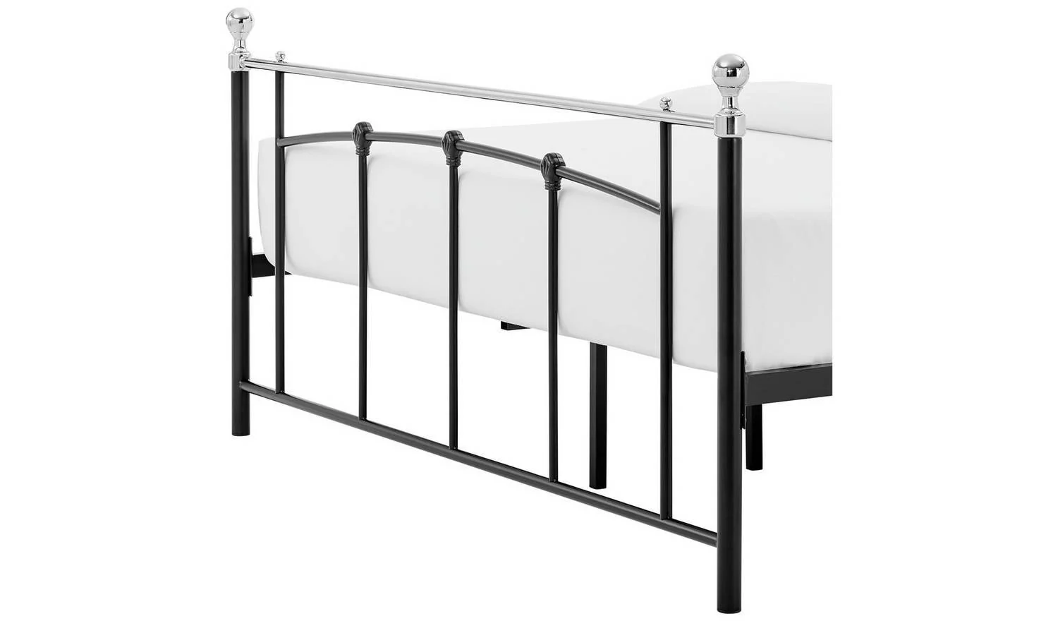 Yani Small Double Metal Bed Frame Black Industrial Style Bedroom - Image 5