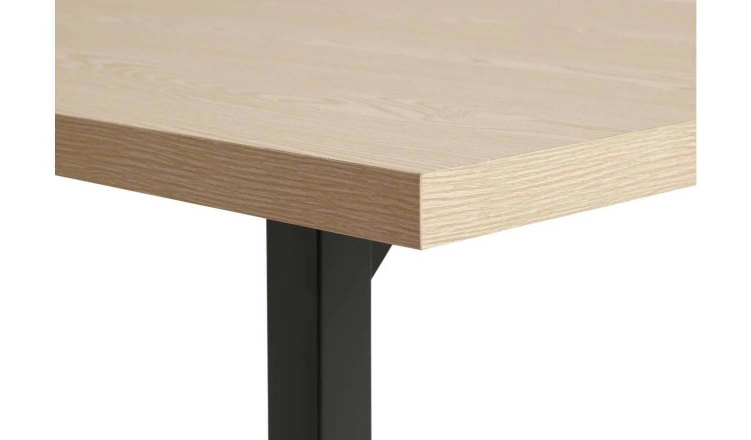 Zayn Non-Extend Birch Dining Table & 2 Birch Benches Dining Set - Image 7