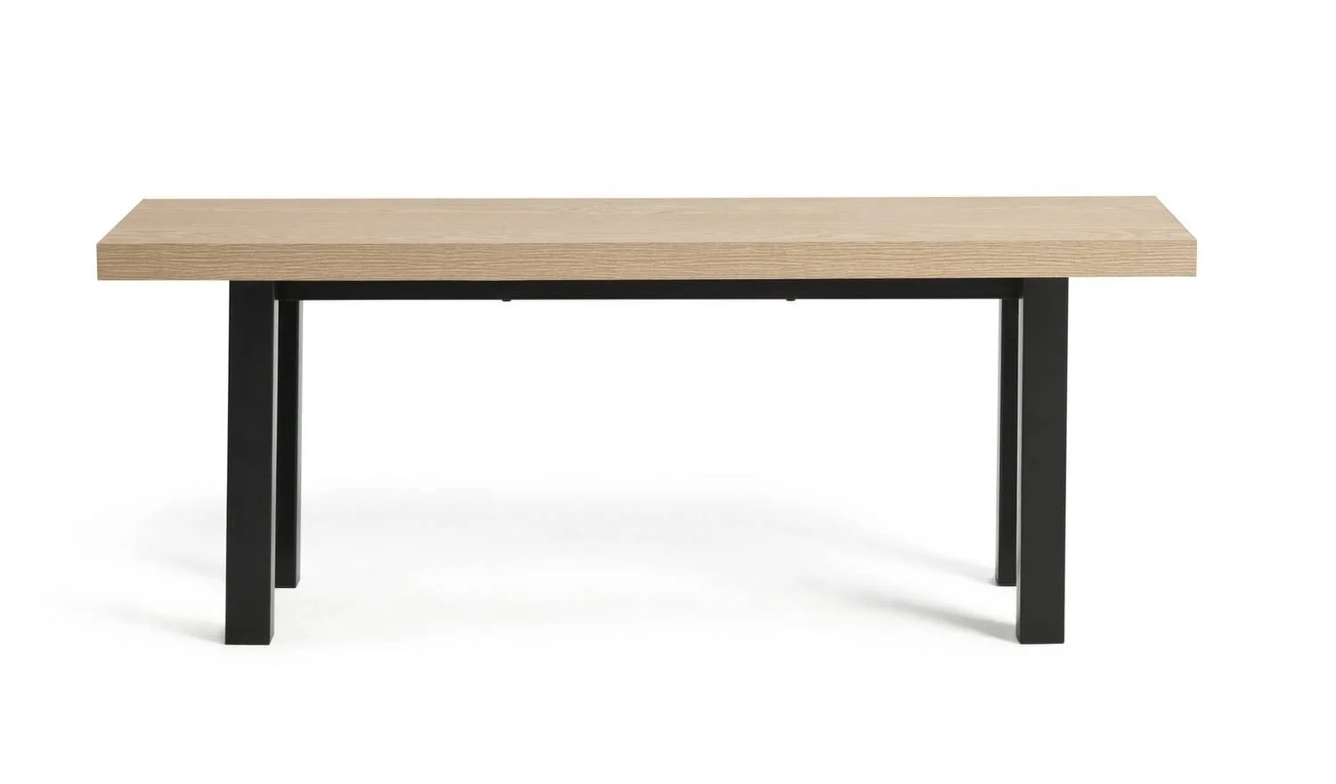 Zayn Non-Extend Birch Dining Table & 2 Birch Benches Dining Set - Image 8
